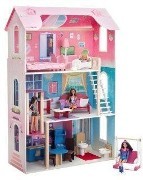 Кукольный дом с мебелью Paremo Муза, Сине-розовый