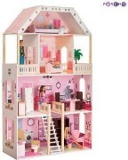Кукольный дом с мебелью Paremo Поместье Монтевиль, Розовый